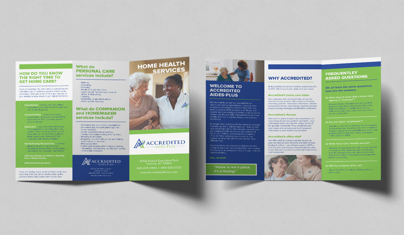 Accredited Aides Brochure Mockup