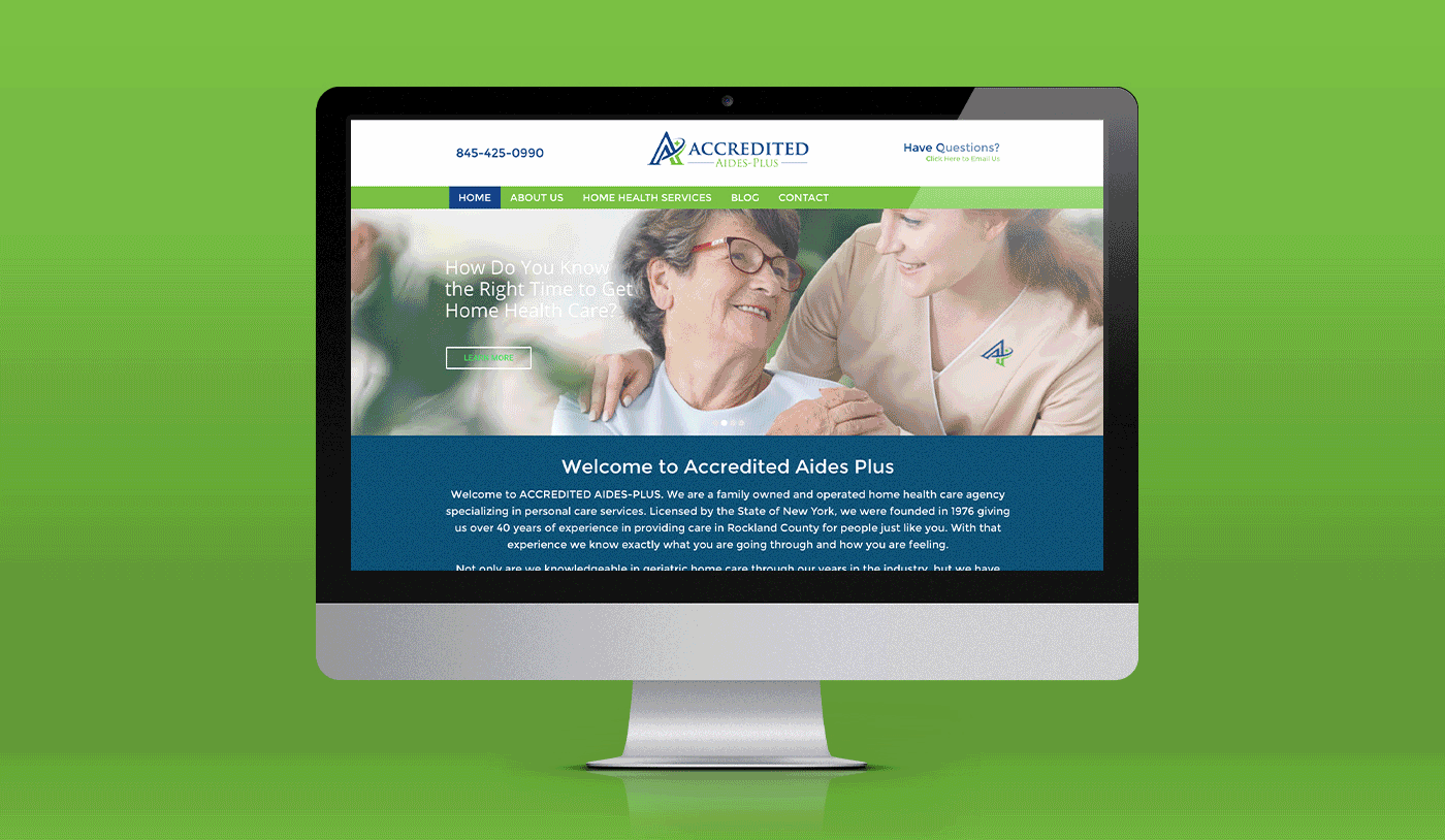 Accredited Aides-Plus Website Desktop Motion Mock Up