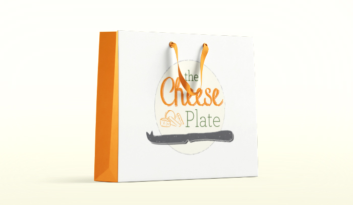 The Cheese Plate Paper Bag Mockup