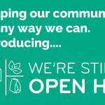 blog post cover of the logo for We're Still Open HV