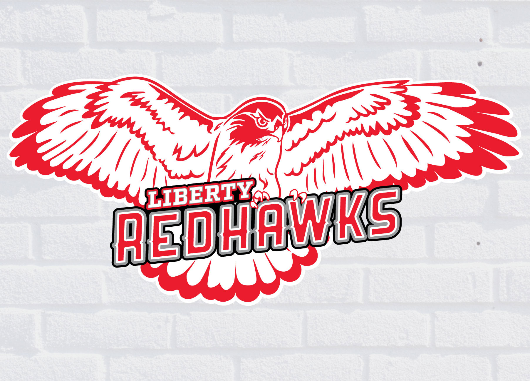 Hawk logo for school district